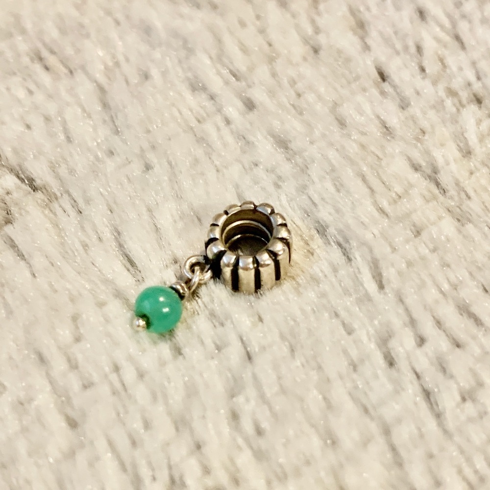 Pandora chrysoprase dangle charm